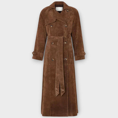 Couture Suede Trench Kabát