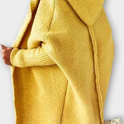 Kényelmes Kábel-Kötött Nyitott Kardigán