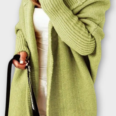 Kényelmes Kábel-Kötött Nyitott Kardigán