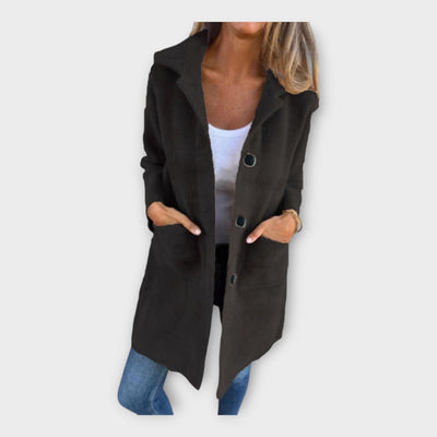 Gyapjú Kabát Elegáns Zárral