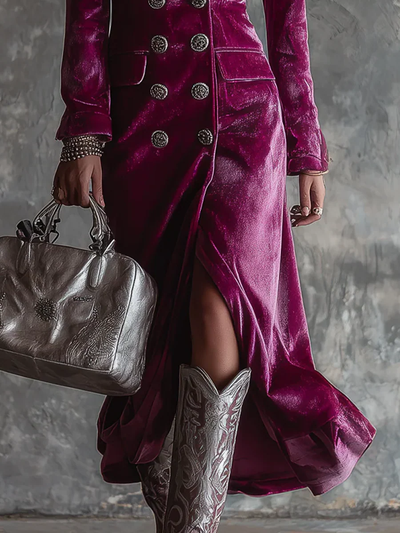 Amelia | Bársonyos Blézer Ruha