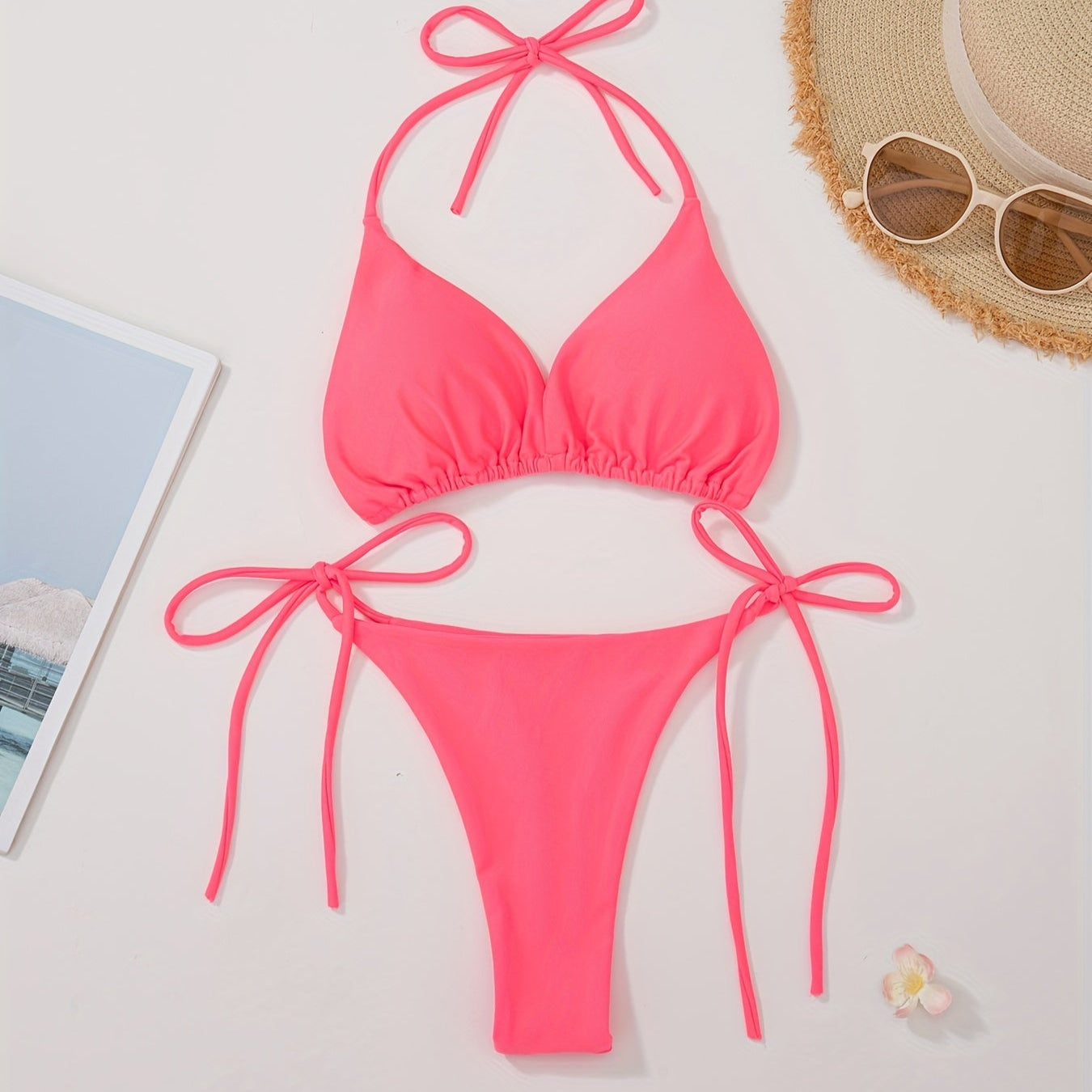 Halter Bikini V Slip-pel