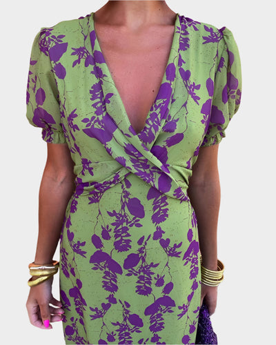 Női Ruha Virágmintával