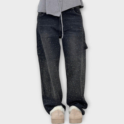 Fröccsenés Hatású Lazán Illeszkedő Farmer