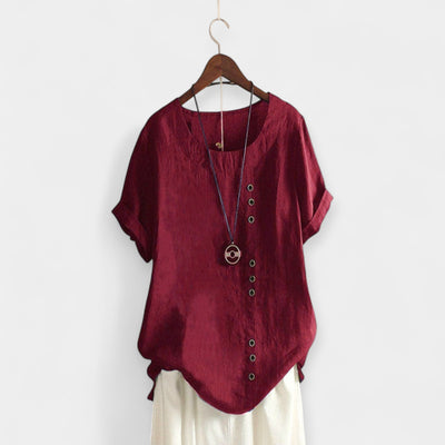 Gombos Rövidujjú Blúz