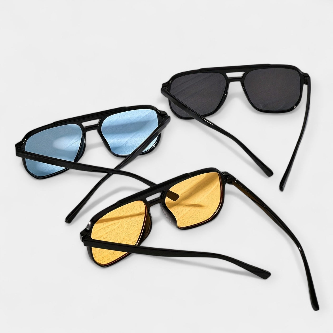 Négyzetes Szemüveg Rózsaszín Rögzítéssel