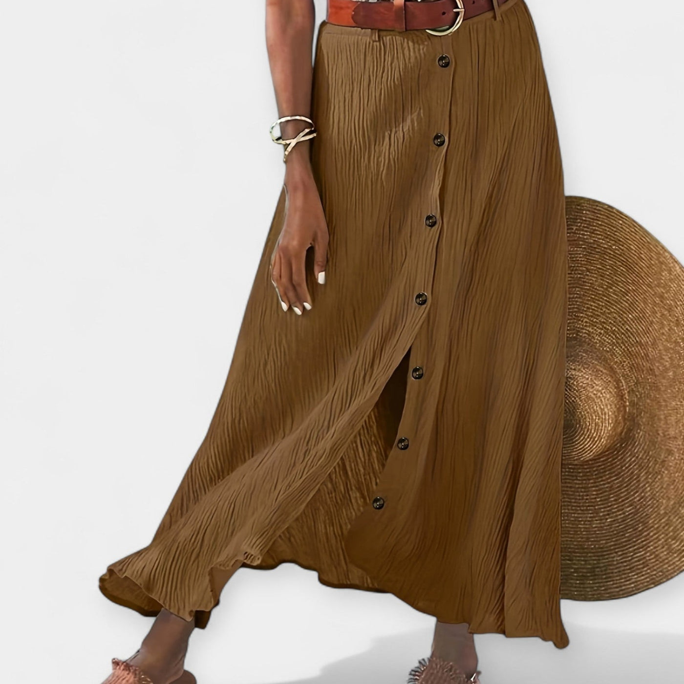 Átlátszó Midi Szoknya Hasítékkal