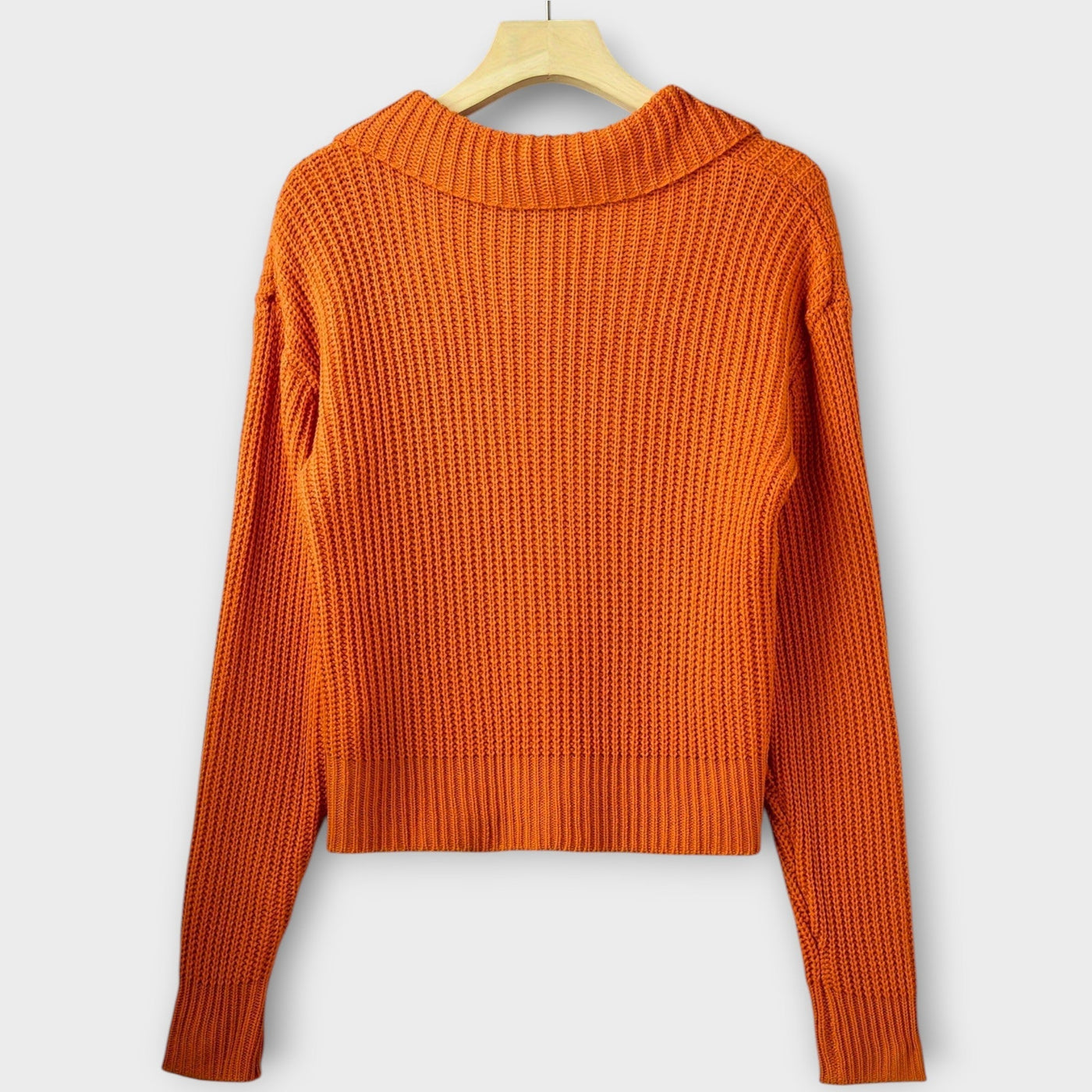 Ráncos Kötött Kardigán Túlméretezett Gombokkal