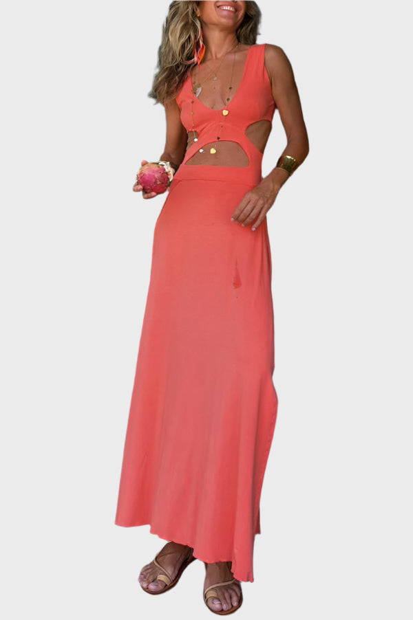 Kényelmes Kivágott Ruha