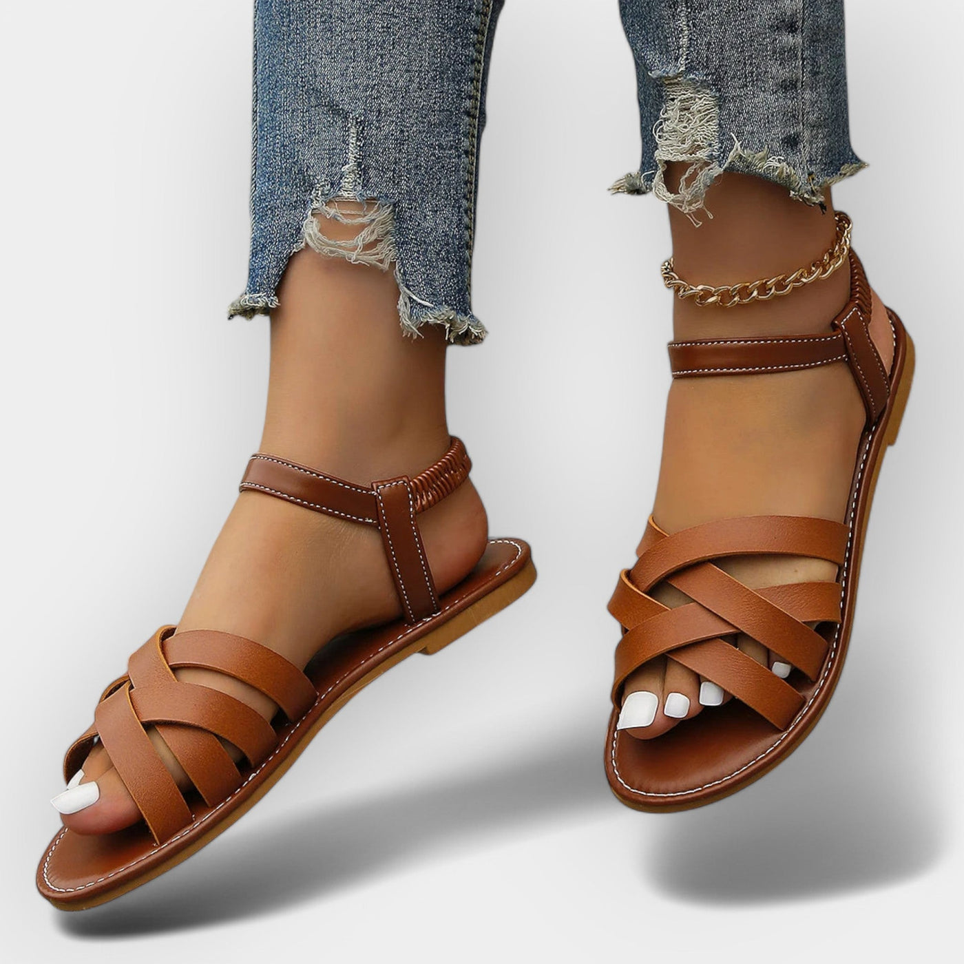 Kézzel készített szandál állítható pántokkal