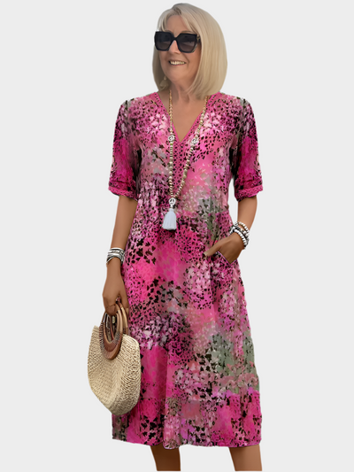 Élénk Midi Ruha Zsebekkel