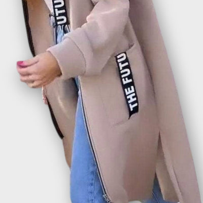 Városi Kényelem Hosszú Kapucnis Kabát