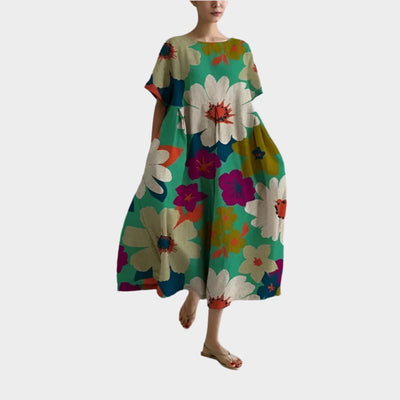 Kényelmes Hosszú Retro Ruha