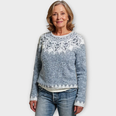 Pulóver finom mintákkal