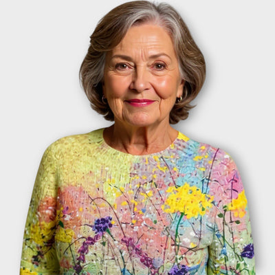 Művészi tervezésű pulóver