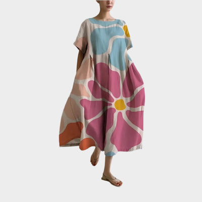 Kényelmes Hosszú Retro Ruha