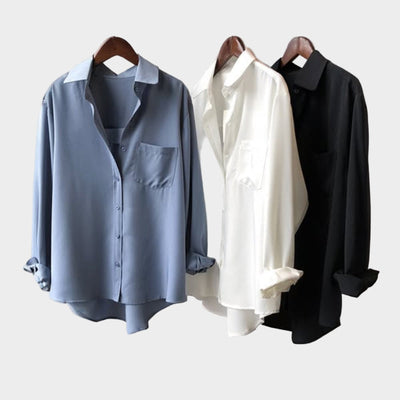 Elegáns vonalú és modern részletekkel rendelkező ingblúz