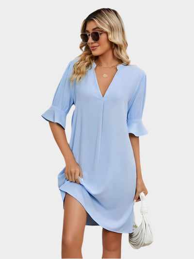 Kényelmes Pliszírozott Ruha