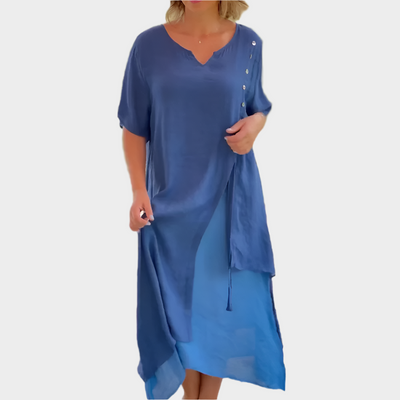 Klasszikus Maxi Ruha Egyszínű