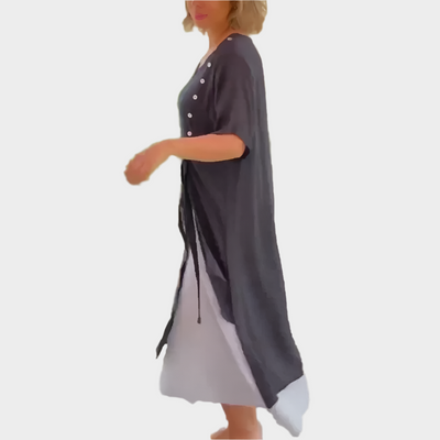 Klasszikus Maxi Ruha Egyszínű