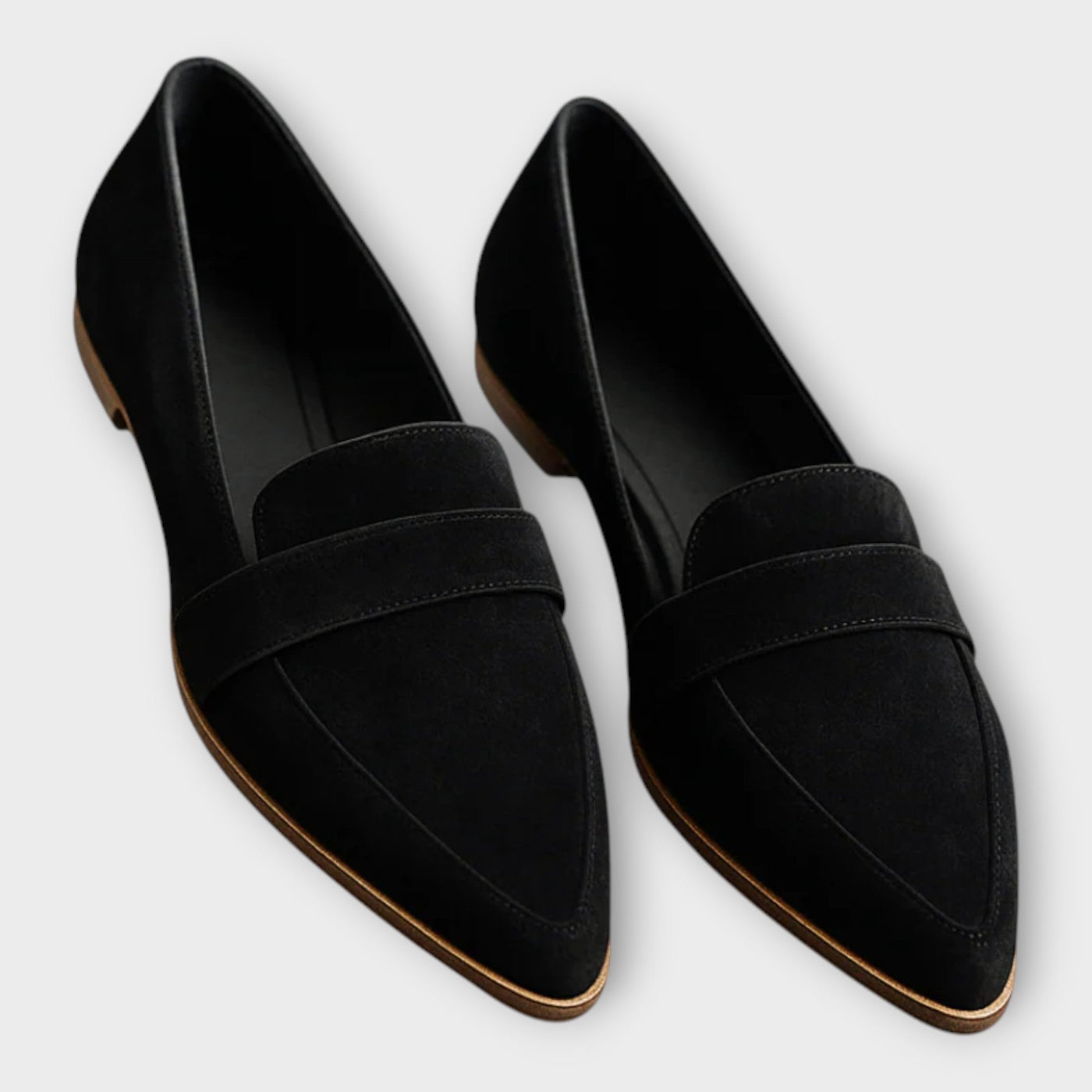 Elegáns Loafer Cipők Modern Vonallal