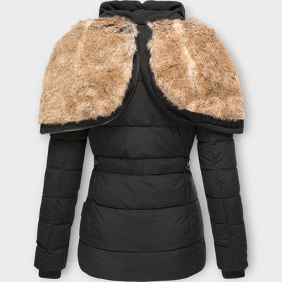 Luxus Téli Parka Műszőrme Kapucnival