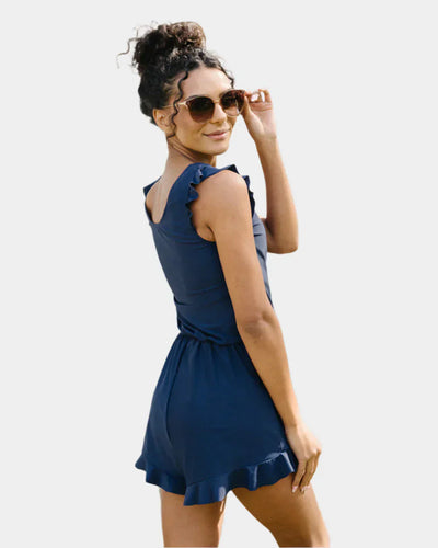 Rövidnadrág fodrokkal és melltartó támogatással