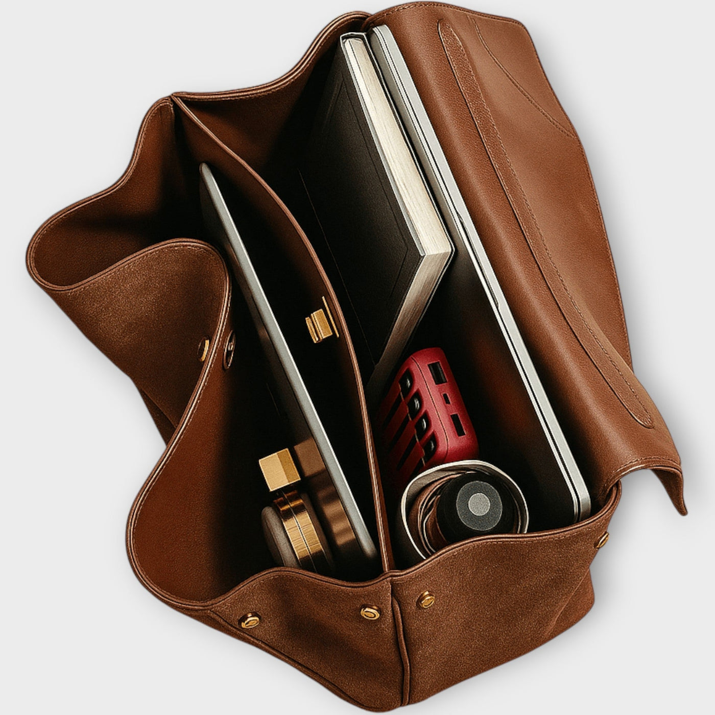 Eredeti Suede Válltáska Teljes Bőr Béléssel