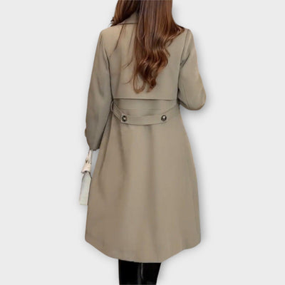 Klasszikus Dupla Soros Hosszú Trench Kabát