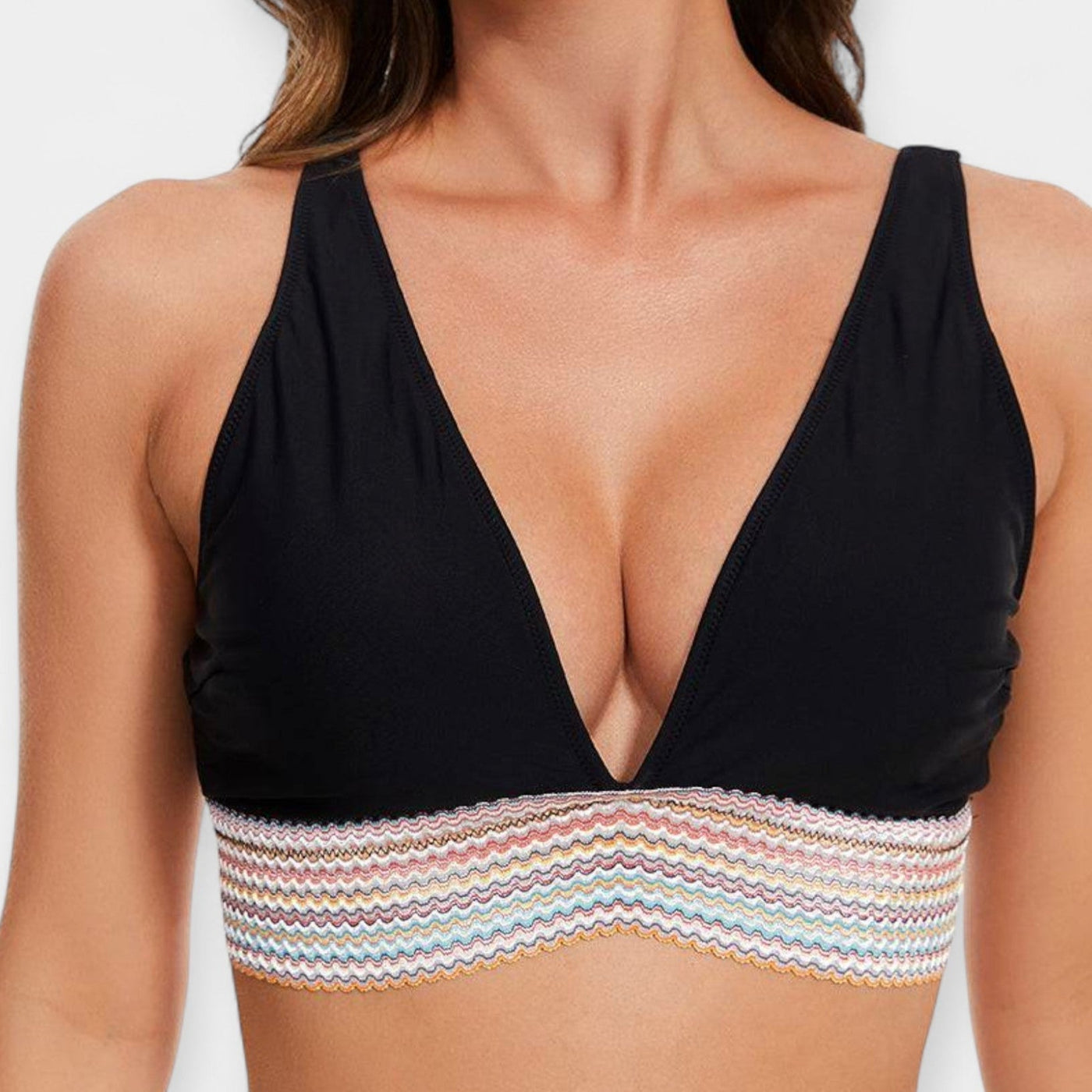 Magas derekú bikini párnázással