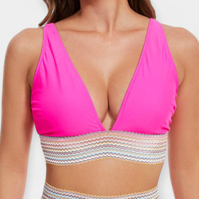 Magas derekú bikini párnázással