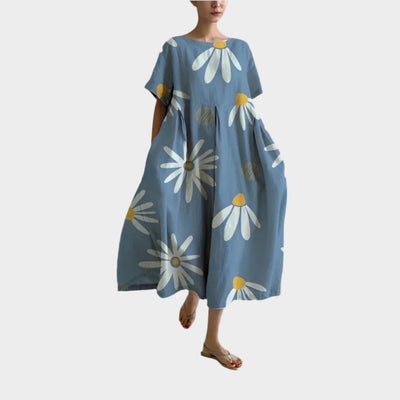 Kényelmes Hosszú Retro Ruha