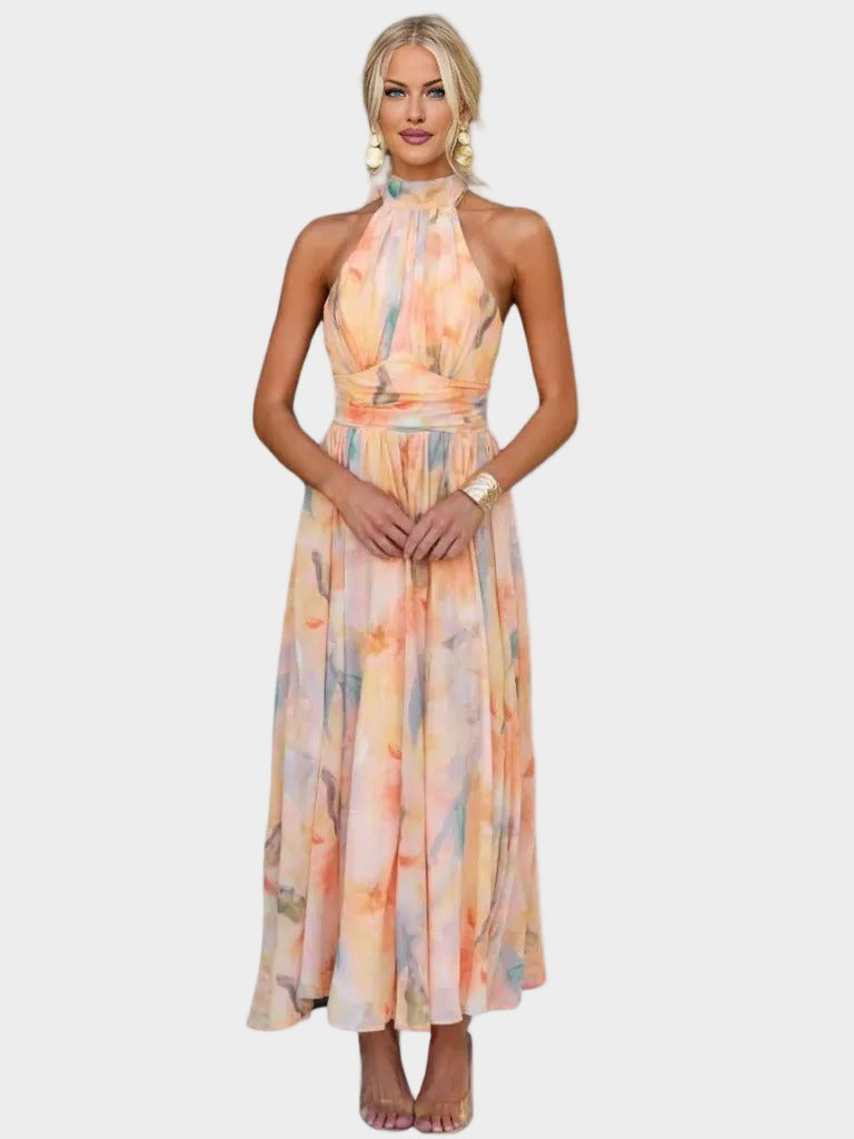 Virágos Midi Ruha Romantikus Hangulattal